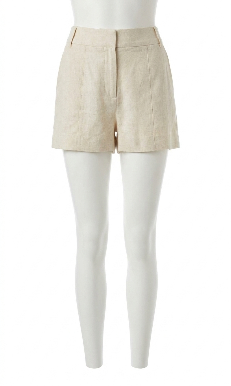 NEW GREYLIN haisley linen shorts in stone